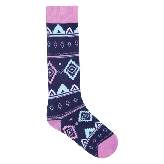 Dare 2B Fair Isle naadloze kindersokken (Orchidee/Maanlicht Denim) - Image 1