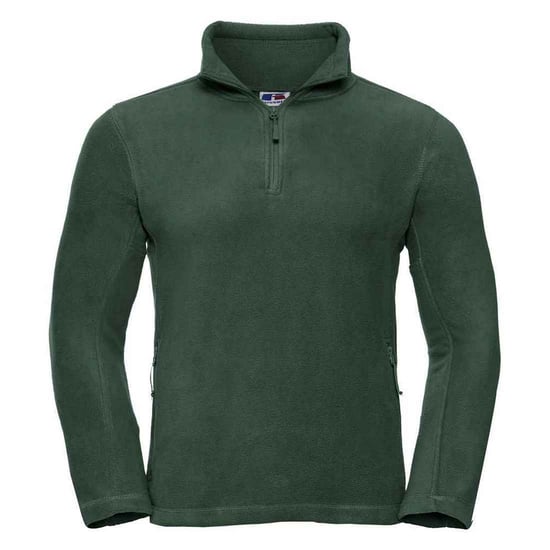 Russell Heren Quarter Zip Outdoor Fleece Top (Fles groen) - Image 1
