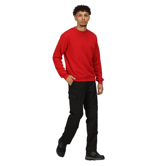 Regatta Mens Pro Crew Neck Sweatshirt (Classic Red)