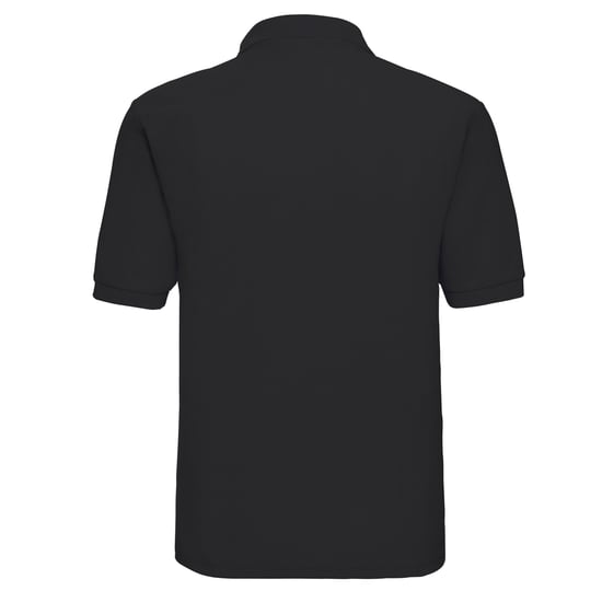 Russell Heren Polycotton Pique Poloshirt (Zwart) - Image 2