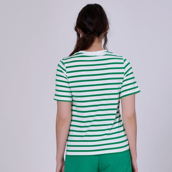 Strepen katoenen t-shirt - Image 4