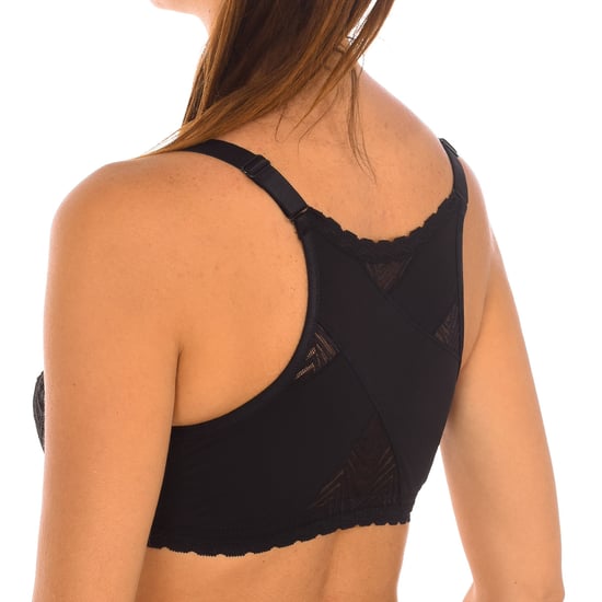 Women's P08GB wireless bra with elastic sides
