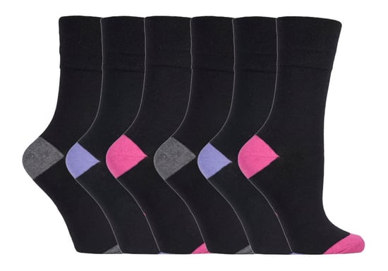 6 paar sokken zonder elastiek damessokken met zachte grip - SOLRP07HT - Image 1
