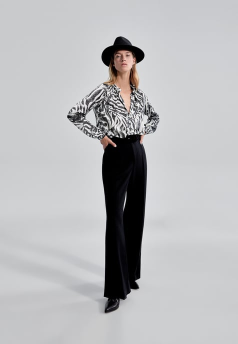 Zebra Printed Blouse