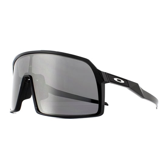 Oakley Rectangle Mens Polished Black Prizm Black Sunglasses