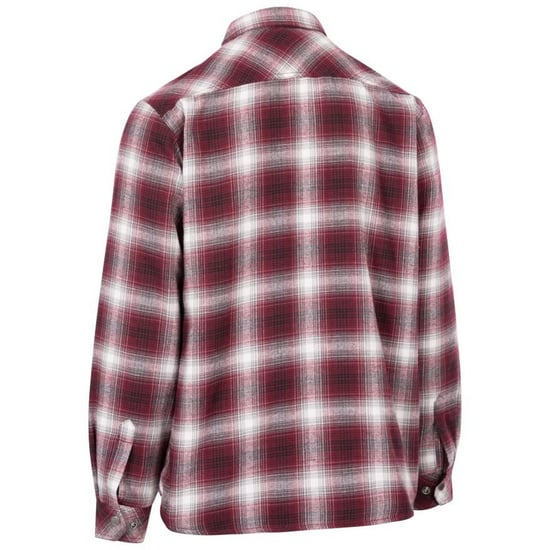 Trespass Heren Hallawood geruit overhemd (Merlot) - Image 2