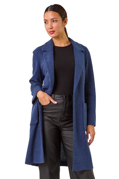 Boucle Knit Longline Coatigan