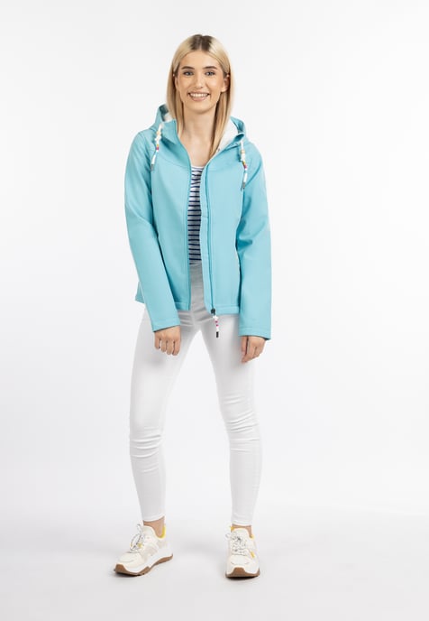 Schmuddelwedda softshell jas Dames DONKER AQUA-280 - Image 2
