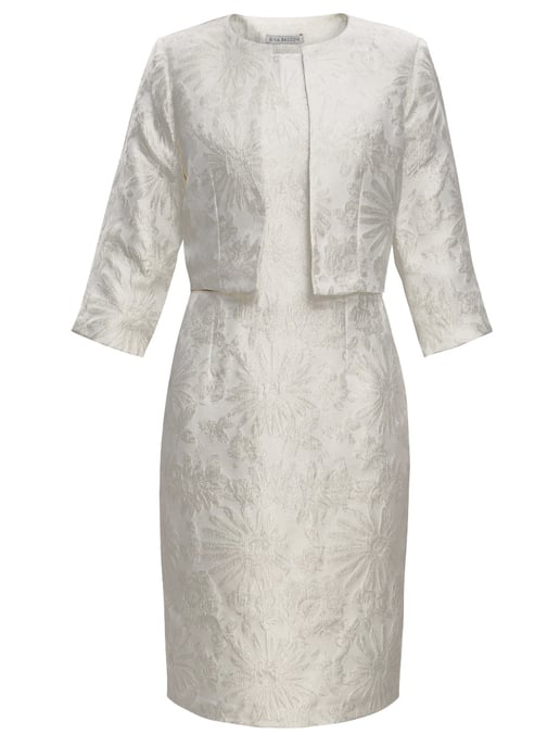 Emeline Jacquard Sheath Dress And Bolero