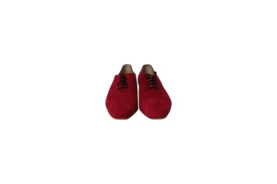 Manolo Blahnik Witney Brogues in Roze Suède - Image 2