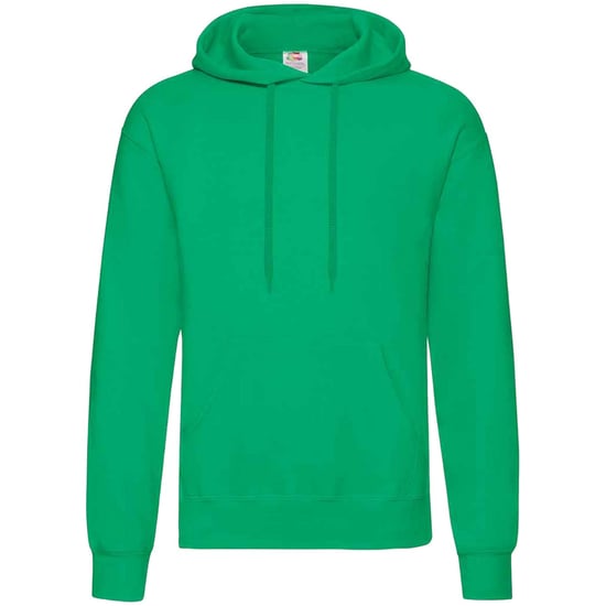 Fruit Of The Loom Unisex Volwassenen Klassiek Sweatshirt met capuchon (Kelly Groen) - Image 1