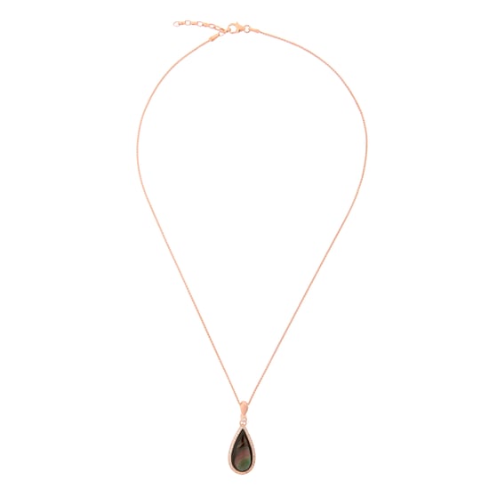 Orphelia 'Lilja' Dames 925 Sterling Zilveren Ketting met Hanger - Roze zh-7367 - Image 2