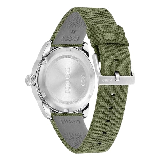 Hugo Herenhorloge Kwarts Grijs - Image 2