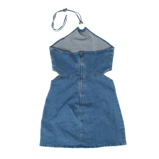 Short denim dress 664977 woman