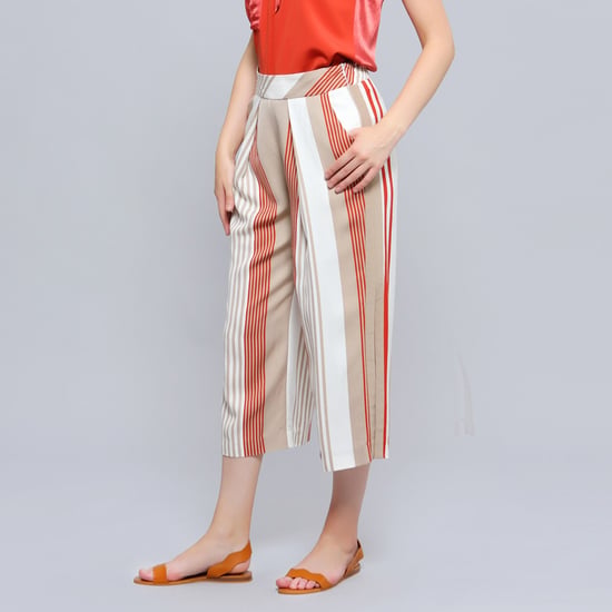 Stripe print vouw capri -broek - Image 2