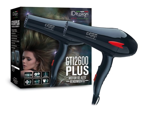 Italian Design Hair Dryer Gti 2600 Plus Gran Motor Ac