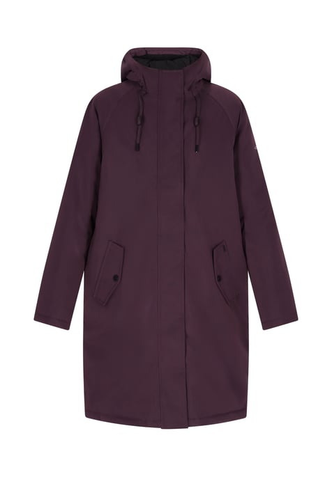 Dreimaster Winter parka Dames donker paars - Image 1