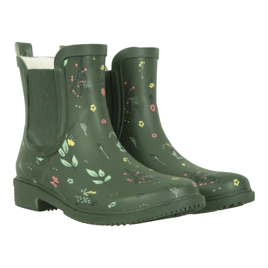 Mountain Warehouse Dames/Dames Bloemen Rubber Enkellaarsjes (Donkere Khaki) - Image 4