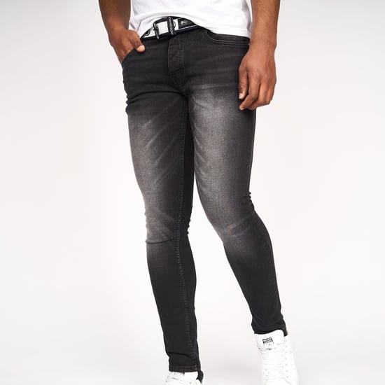Crosshatch Heren Barbeck Slim Jeans (Zwart wassen) - Image 1