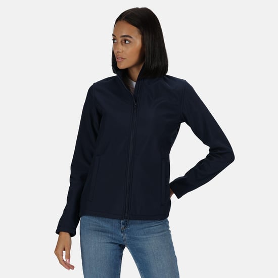 Regatta Womens/Ladies Ablaze Printable Soft Shell Jacket (Navy/Navy)