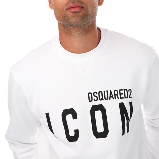 Men's DSquared2 Icon Sweatshirt in White - Image 3