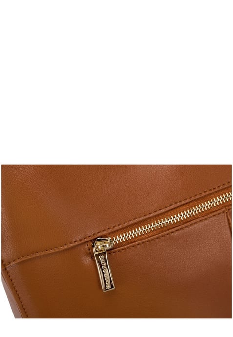Smooth Leather Tote Shoulder Bag