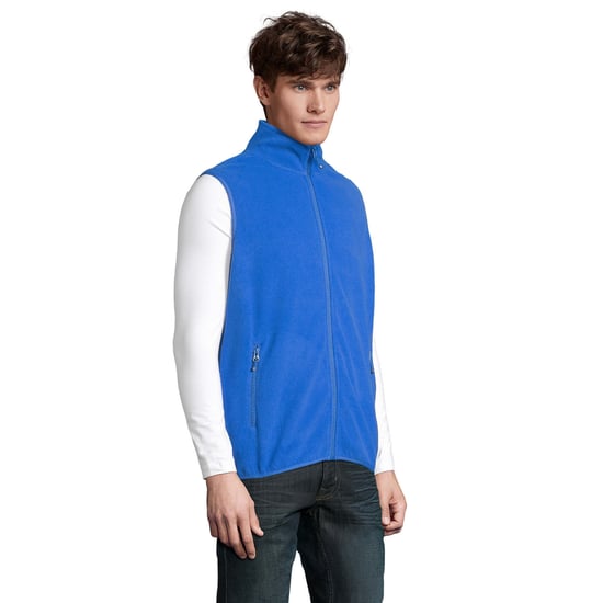 SOLS Uniseks Fleece Bodywarmer met rits voor volwassenen (Koningsblauw) - Image 3