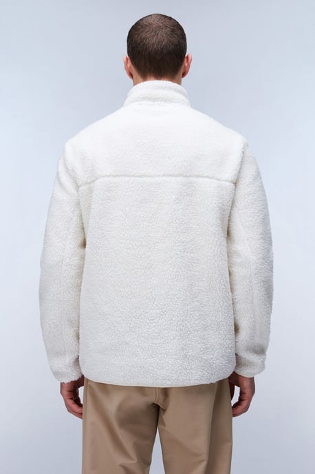 Tynik Sherpa Volledige Rits Fleece Witte Reiger - Image 4