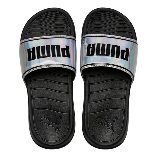 Puma Popcat 20 Iridescent Womens Black/Silver Sliders