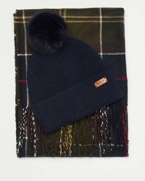 Barbour Dover Beanie & Hailes Sjaal Cadeauset - Image 6