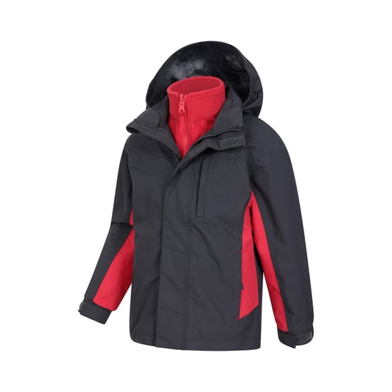 Mountain Warehouse Kinder/Kids Cannonball 3 in 1 Waterdichte Jas (Grijs) - Image 3