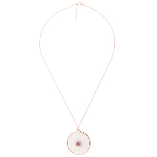Orphelia Dames 925 Sterling Zilveren Ketting met Hanger - Roze ZH-7293/1 - Image 2