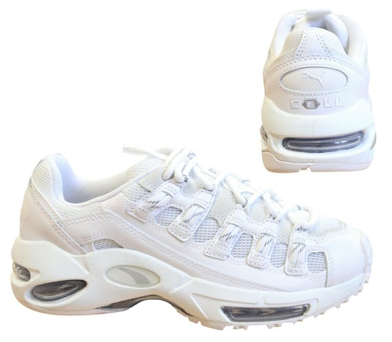 Puma Cell Endura Reflective White Textile Lace Up Mens Trainers 369665 02 B120C