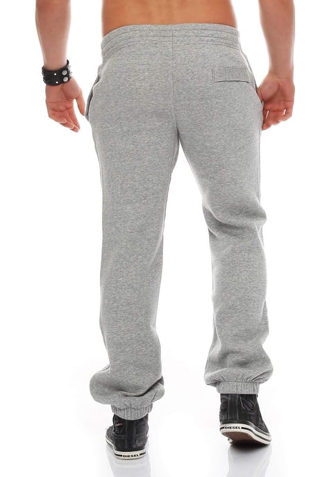 NIKE Heren Club Swoosh Cuff Joggingbroek in grijs - Image 3
