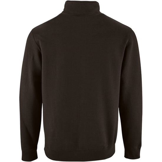 SOLS Heren Stan Contrast Zip Neck Sweatshirt (Zwart) - Image 2