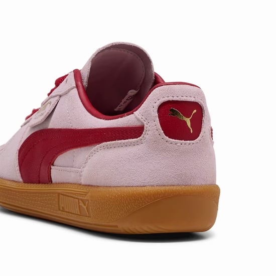 Puma Palermo leren sneakers in de kleuren roze/donkerrood - Image 5