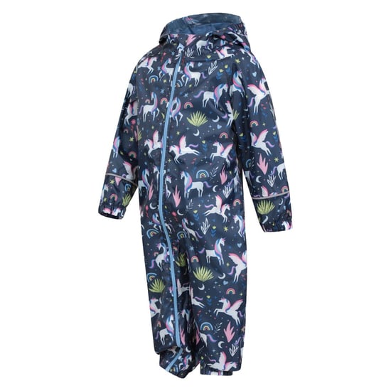 Mountain Warehouse Baby Eenhoorn Regenpak (Blauw/Roze/Groen) - Image 3