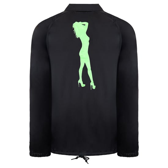 Supra x Heidi Klum Cochs Long Sleeve Button Up Black Mens Jacket 101900 008
