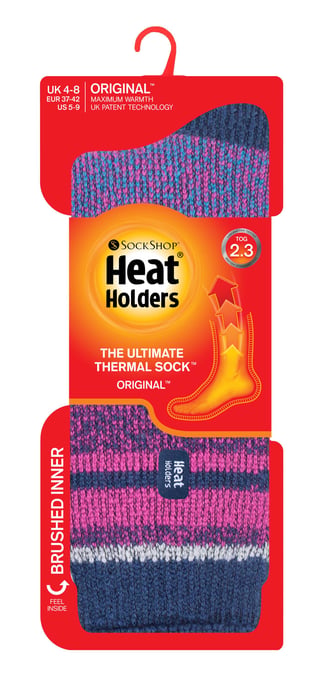 Heat Holders - Dames 2.3 tog thermo wintersokken - Ad Paars / Roze - Image 2