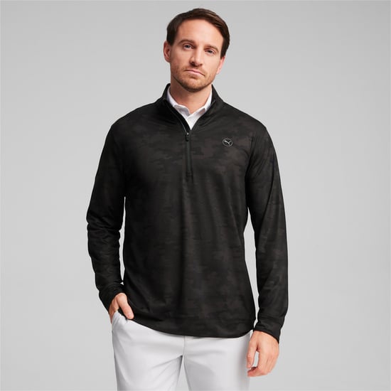 PUMA Mens Cloudspun Camo 1/4 Zip Pullover - Image 5