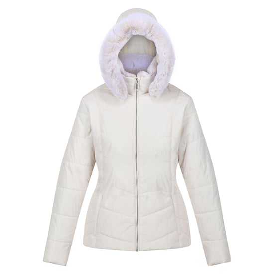 Regatta Womens/Ladies Wildrose Baffled Padded Hooded Jacket (Light Vanilla)