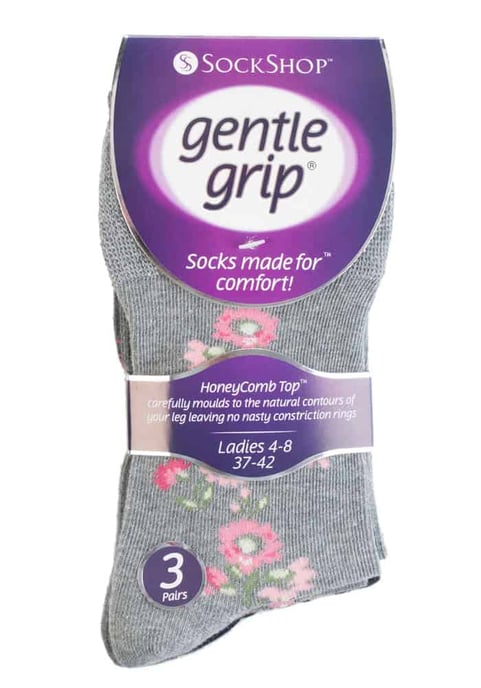 6 paar sokken zonder elastiek damessokken met zachte grip - GG45 - Image 2