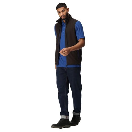 Regatta Mens Navigate Fleece Gilet (Black/New Royal)