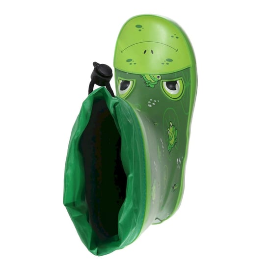 Regatta Childrens/Kids Mudplay Jnr Frog Square Wellington Boots (Frog Green)