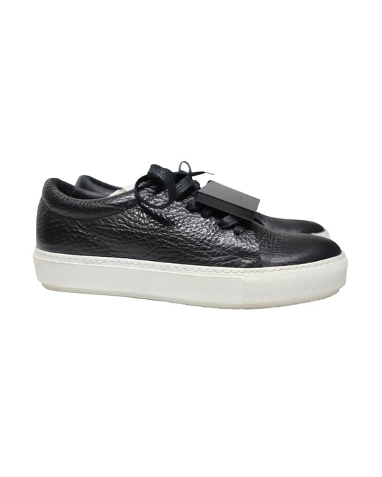 Acne Studios Adriana Lage Sneakers in Zwart Kalfsleer - Image 3