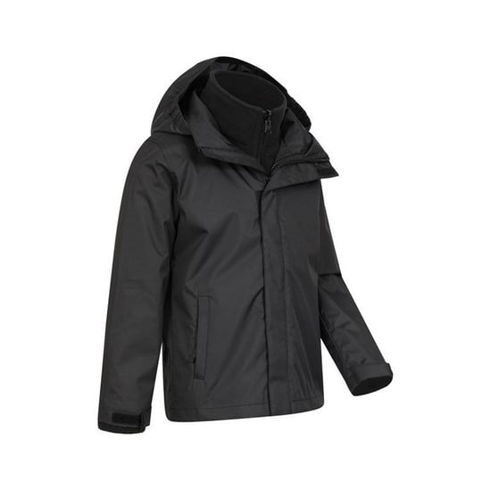 Mountain Warehouse Kinder/Kids Fell 3 in 1 Jas (Zwart) - Image 4
