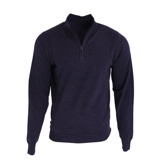 Premier Heren 1/4 Ritssluiting Gebreide Trui (Marine) - Image 1