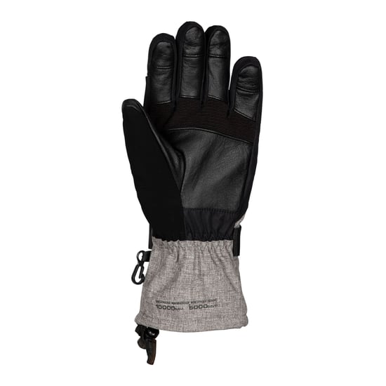 Trespass Dames Sengla Ski Handschoenen (Zwart/Grey Marl) - Image 2