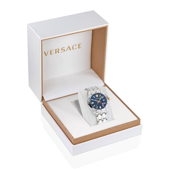 Versace Greca Time Gmt Heren Horloge Zilverkleurig VE7C00523 - Image 2