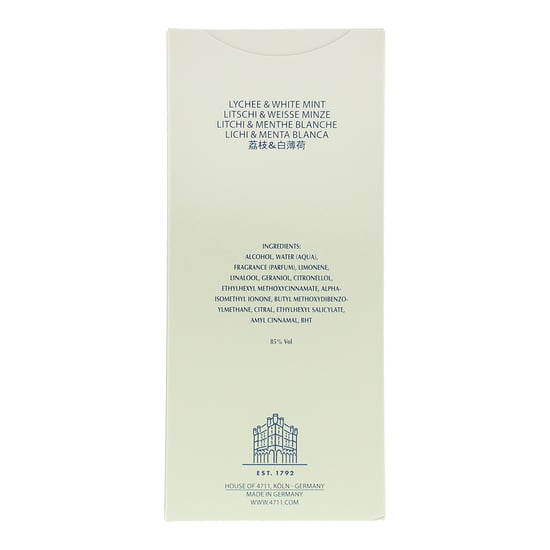 4711 Acqua Colonia Lychee & Witte Munt Eau de Cologne 170ml - Image 4